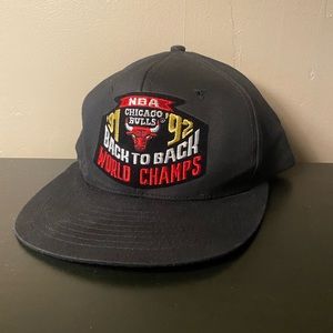 VINTAGE AJD NBA chicago bulls 1991 1992 championship hat
